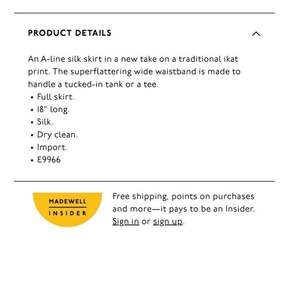 Madewell Silk Skyline Skirt in ikat Dot - Picture 3 of 8